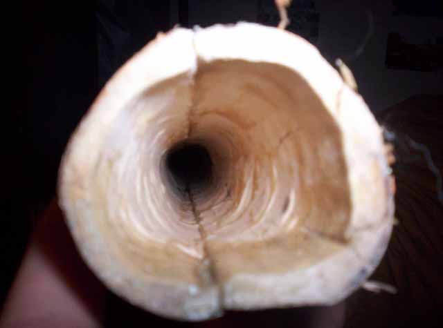 une petite foto maintenant du trou pour donner une idée du detail qu offre l apareil !