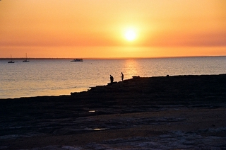 dernier couché  de soleil a la peche...